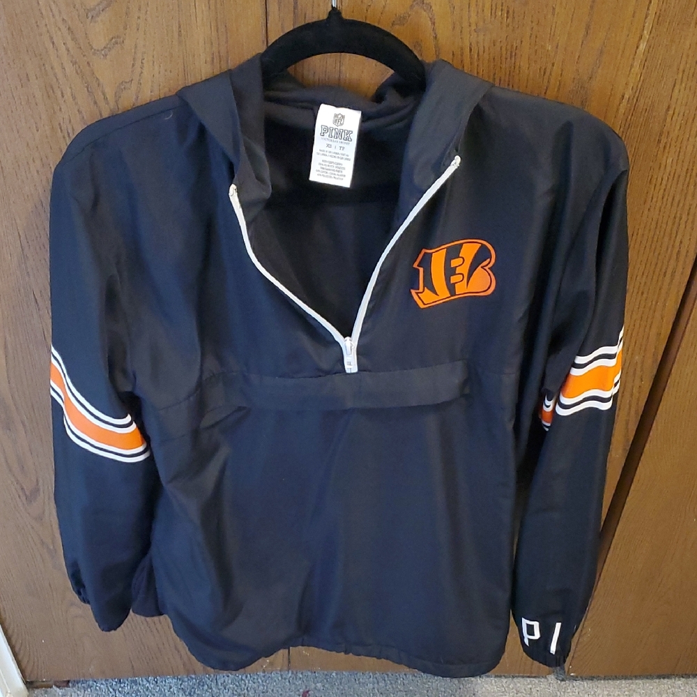 PINK Victoria's Secret Black NFL Bengals Jacket